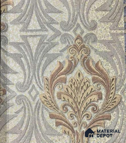 P29 AP-1029 | 10 Meter x 21 Inches Damask Look Wallpaper - 57.37 Sq. Ft. | Minimum 15% wastage during installation