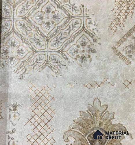 P41 AP-1041 | 10 Meter x 21 Inches Damask Look Wallpaper - 57.37 Sq. Ft. | Minimum 15% wastage during installation
