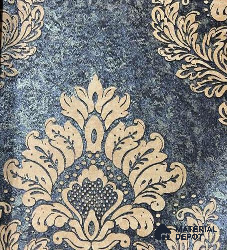 P50 AP-1050 | 10 Meter x 21 Inches Damask Look Wallpaper - 57.37 Sq. Ft. | Minimum 15% wastage during installation