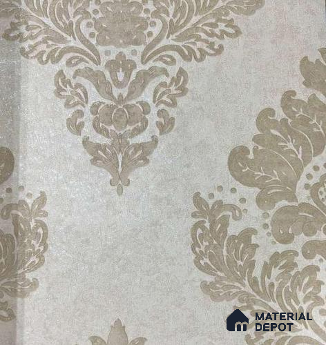 P51 AP-1051 | 10 Meter x 21 Inches Damask Look Wallpaper - 57.37 Sq. Ft. | Minimum 15% wastage during installation