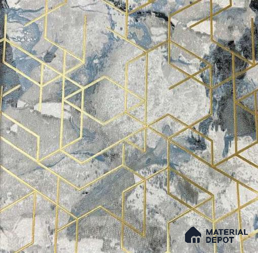 P6 AP-1006 | 10 Meter x 21 Inches Geometric Look Wallpaper - 57.37 Sq. Ft. | Minimum 15% wastage during installation