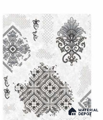 666119 | 10 Meter x 21 Inches Damask Look Wallpaper - 57.37 Sq. Ft. | Minimum 15% wastage during installation