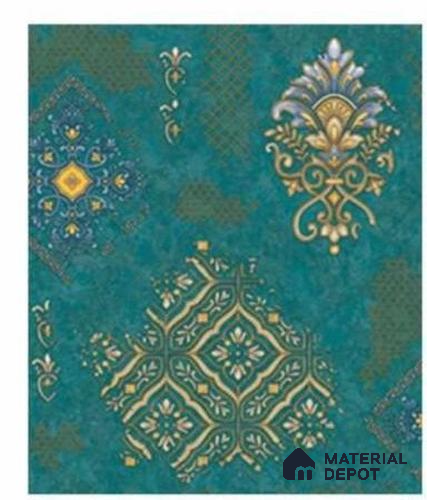 666126 | 10 Meter x 21 Inches Damask Look Wallpaper - 57.37 Sq. Ft. | Minimum 15% wastage during installation