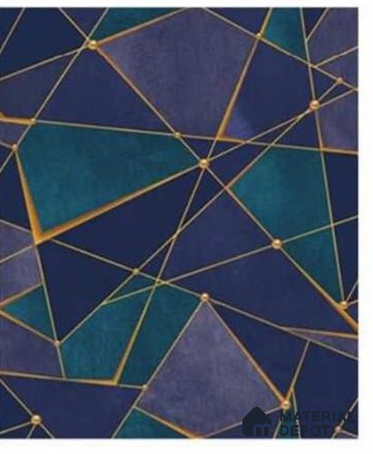 666132 | 10 Meter x 21 Inches Geometric Look Wallpaper - 57.37 Sq. Ft. | Minimum 15% wastage during installation