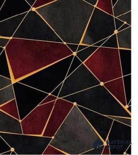 666149 | 10 Meter x 21 Inches Geometric Look Wallpaper - 57.37 Sq. Ft. | Minimum 15% wastage during installation