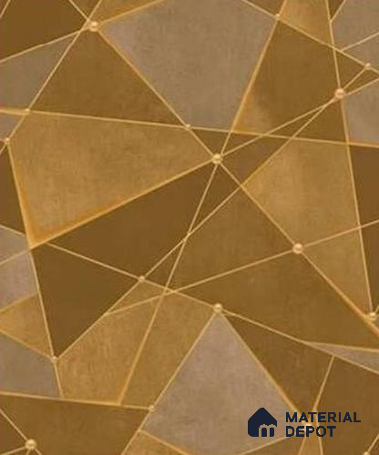 666151 | 10 Meter x 21 Inches Geometric Look Wallpaper - 57.37 Sq. Ft. | Minimum 15% wastage during installation