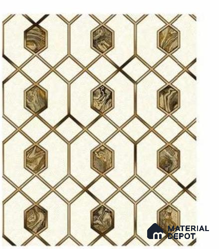 666161 | 10 Meter x 21 Inches Patterned Look Wallpaper - 57.37 Sq. Ft. | Minimum 15% wastage during installation