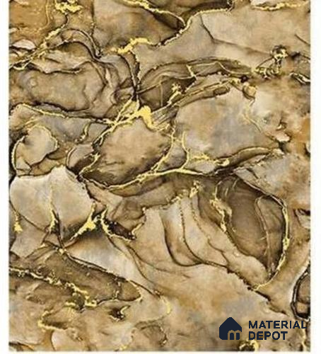 666164 | 10 Meter x 21 Inches Marble Look Wallpaper - 57.37 Sq. Ft. | Minimum 10% wastage during installation