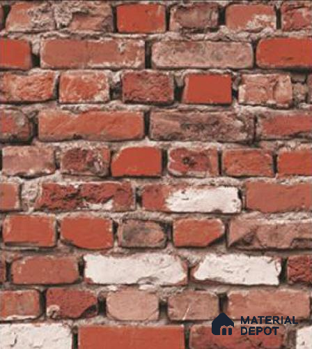 WK16-1612 | 10 Meter x 21 Inches Brick Look Wallpaper - 57.41 Sq. Ft. | Minimum 15% wastage during installation