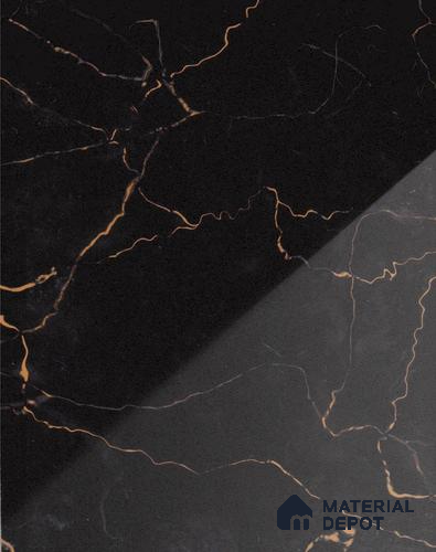 Brown Marble Look LM 18967 8 ft x 4 ft Glossy Finish Decorative Laminate - 0.8 mm | Suitable for TV Unit, Wardrobe, Kitchen Cabinets