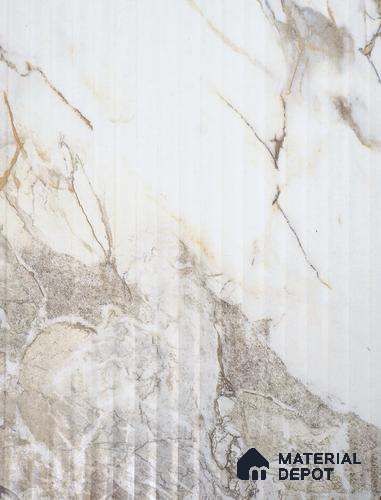 Marble Fluted LM 18836 8 ft x 4 ft Texture Finish Decorative Laminate - 0.8 mm | Suitable for TV Unit,Wardrobe, Kitchen Cabinets