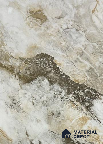 White Marble Look LM 08125 8 ft x 4 ft Texture Finish Decorative Laminate - 0.8 mm | Suitable for TV Unit, Wardrobe, Kitchen Cabinets