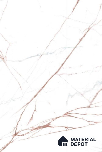 White Marble Look 9351 SDM 8 ft x 4 ft Matte Finish Decorative Laminate - 1 mm | Suitable for TV Unit, Wardrobe, Kitchen Cabinets