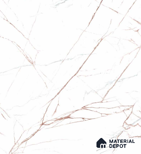White Marble Look 9351 SGE 8 ft x 4 ft Texture Finish Decorative Laminate - 1 mm | Suitable for TV Unit, Wardrobe, Kitchen Cabinets