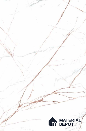 White Marble Look 9351 SHG 8 ft x 4 ft High Gloss Finish Decorative Laminate - 1 mm | Suitable for TV Unit, Wardrobe, Kitchen Cabinets