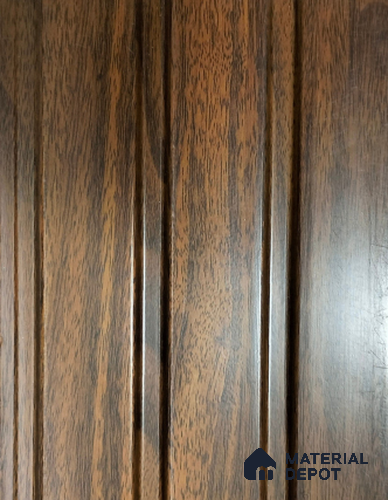 Brown Wooden Louver PN 01437 8 ft x 5 inch Charcoal Panel - 12 mm | Suitable for Feature Wall, TV Unit & Living Room | Width is Subjected to 5% Variation