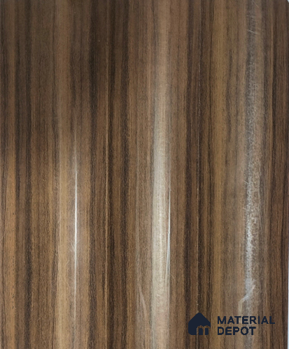 Brown Wooden Louver PN 01439 8 ft x 5 inch Charcoal Panel - 12 mm | Suitable for Feature Wall, TV Unit & Living Room | Width is Subjected to 5% Variation
