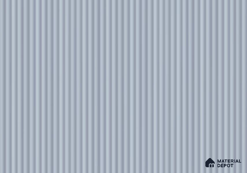 Sky Blue Fluted Solid Color LM 18850 8 ft x 4 ft Texture Finish Decorative Laminate - 0.8 mm | Suitable for TV Unit,Wardrobe, Kitchen Cabinets