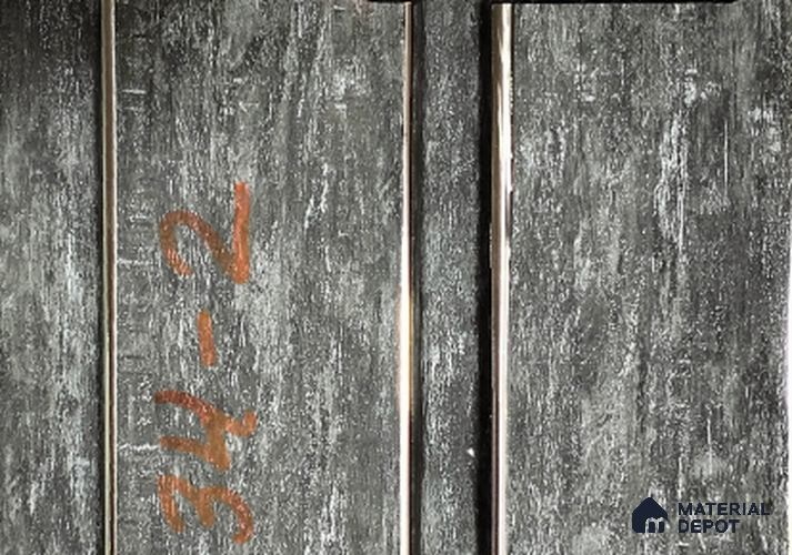 Grey Stone Louver PN 01444 8 ft x 5 inch Charcoal Panel - 12 mm | Suitable for Feature Wall, TV Unit & Living Room | Width is Subjected to 5% Variation