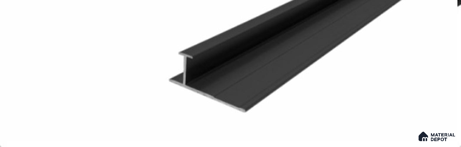 T Profile 25X12 mm Wall Profile Join (Thick Metal Line) 10 ft length