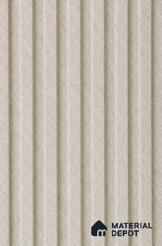 Beige Patterned Louver PN 02327 B 9 ft x 6 inch CPC Panel - 8 mm | Suitable for Feature Wall, TV Unit & Living Room | Width is Subjected to 5% Variation