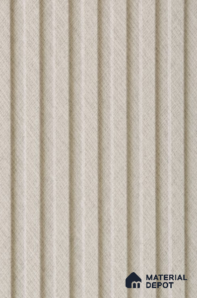 Beige Patterned Louver PN 02327 B 9 ft x 6 inch CPC Panel - 8 mm | Suitable for Feature Wall, TV Unit & Living Room | Width is Subjected to 5% Variation