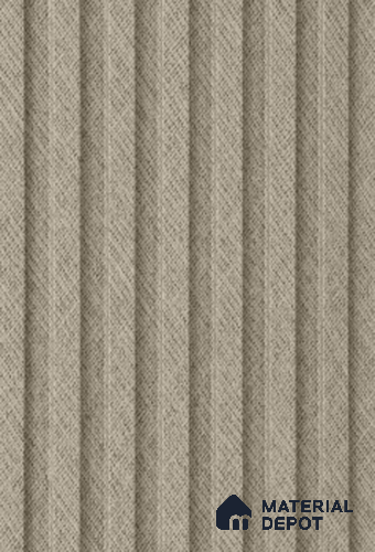 Brown Patterned Louver PN 02328 B 9 ft x 6 inch CPC Panel - 8 mm | Suitable for Feature Wall, TV Unit & Living Room | Width is Subjected to 5% Variation