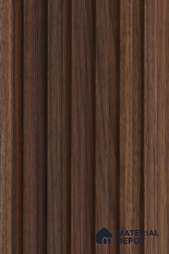 Brown Wooden Louver PN 02307 B 9 ft x 6 inch CPC Panel - 8 mm | Suitable for Feature Wall, TV Unit & Living Room | Width is Subjected to 5% Variation