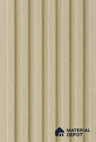 Beige Wooden Louver PN 02309 B 9 ft x 6 inch CPC Panel - 8 mm | Suitable for Feature Wall, TV Unit & Living Room | Width is Subjected to 5% Variation