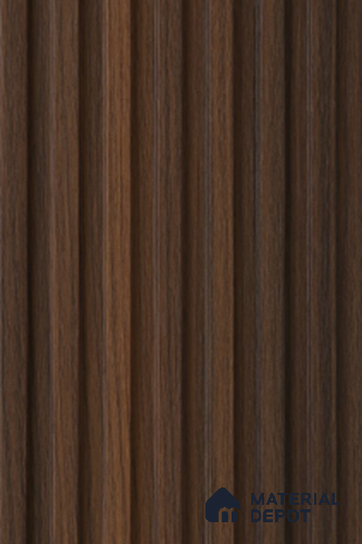 Brown Wooden Louver PN 02305 B 9 ft x 6 inch CPC Panel - 8 mm | Suitable for Feature Wall, TV Unit & Living Room | Width is Subjected to 5% Variation