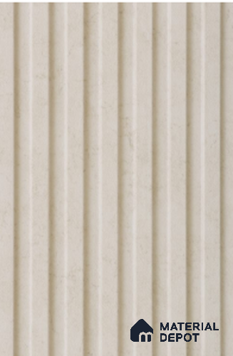 White Wooden Louver PN 02304 B 9 ft x 6 inch CPC Panel - 8 mm | Suitable for Feature Wall, TV Unit & Living Room | Width is Subjected to 5% Variation