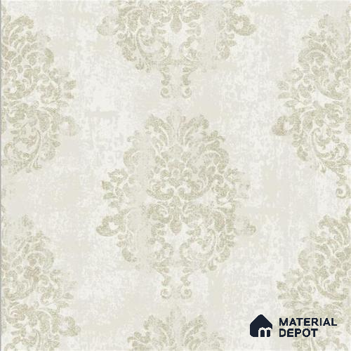2005 | 10 Meter x 21 Inches Damask Look Wallpaper - 57.41 Sq. Ft. | Minimum 15% wastage during installation
