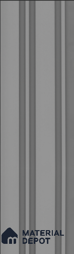 Grey Plain Colour Louver S5 157 8 ft x 4.9 inch Charcoal Panel - 12 mm | Suitable for Feature Wall, TV Unit & Living Room | Width is Subjected to 5% Variation