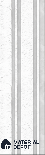 White Stone Louver S5 158 8 ft x 4.9 inch Charcoal Panel - 12 mm | Suitable for Feature Wall, TV Unit & Living Room | Width is Subjected to 5% Variation