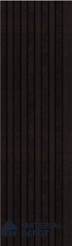 Brown Plain Colour Louver S5 163 8 ft x 4.9 inch Charcoal Panel - 12 mm | Suitable for Feature Wall, TV Unit & Living Room | Width is Subjected to 5% Variation