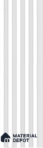 White Plain Colour Louver S5 164 8 ft x 4.9 inch Charcoal Panel - 12 mm | Suitable for Feature Wall, TV Unit & Living Room | Width is Subjected to 5% Variation