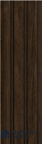 Brown Wooden Louver S5 165 8 ft x 4.9 inch Charcoal Panel - 12 mm | Suitable for Feature Wall, TV Unit & Living Room | Width is Subjected to 5% Variation