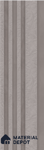 Cream Stone Louver S5 177 8 ft x 4.9 inch Charcoal Panel - 12 mm | Suitable for Feature Wall, TV Unit & Living Room | Width is Subjected to 5% Variation