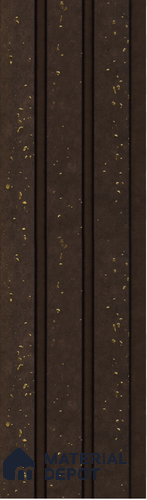 Brown Metallic Louver S5 180 8 ft x 4.9 inch Charcoal Panel - 12 mm | Suitable for Feature Wall, TV Unit & Living Room | Width is Subjected to 5% Variation