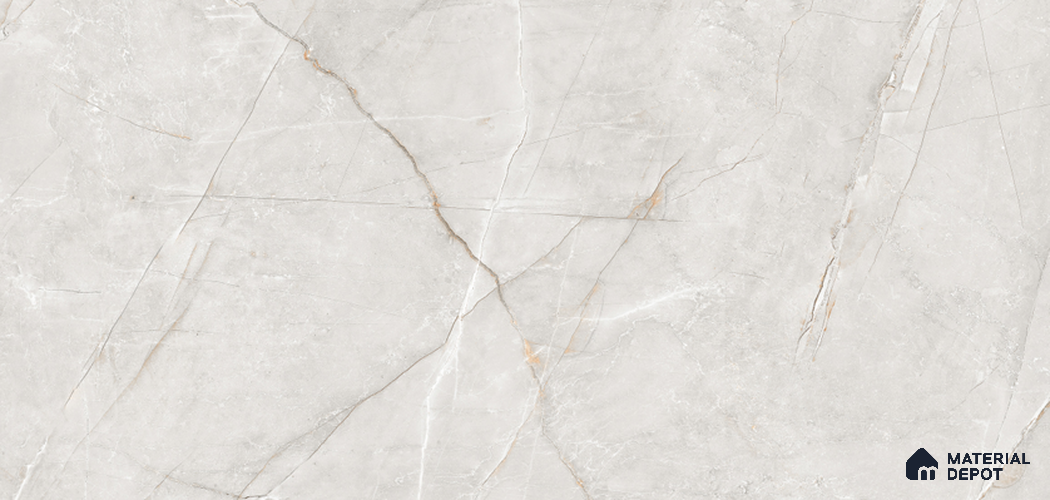 Marble Look Floor & Wall Tile TL 07730 B Tuscany Silver 4 ft x 2 ft Vitrified Glossy Finish Tile - 9 mm | Random 3 | Suitable for Living Room, Bedroom, Bathroom & Kitchen
