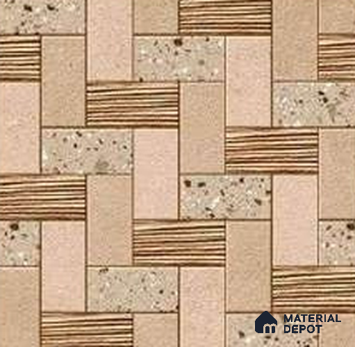 Punch Look Floor Tile TL 07762 P 2606 1.31 ft x 1.31 ft Vitrified Matte Finish Tile - 11 mm | Suitable for Outdoor Parking, Terrace, Balcony | Pattern Alignment May Vary | 2-3 mm Spacer is Mandatory