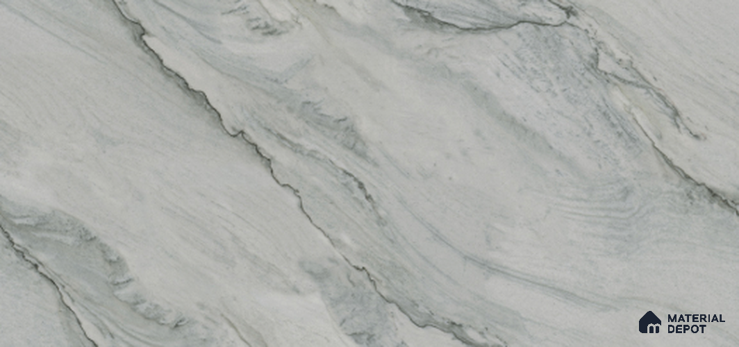 Marble Look Floor & Wall Tile TL 07718 El Francia Grey 4 ft x 2 ft Vitrified Glossy Finish Tile - 9 mm |  Random 4 | Suitable for Living Room, Bedroom, Bathroom & Kitchen