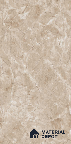 Marble Look Floor & Wall Tile TL 07813 B Glory Brown 4 ft x 2 ft Vitrified Glossy Finish Tile - 9 mm | Random 3 | Suitable for Living Room, Bedroom, Bathroom & Kitchen