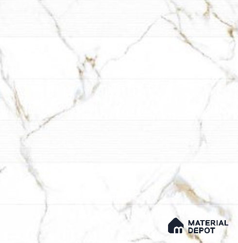 Marble Look Wall & Floor Tile TL 07745 B Opal Satuario Classic Decor 2 ft x 2 ft Vitrified Matte Finish Tile - 9 mm | Suitable for Outdoor Parking, Terrace, Balcony