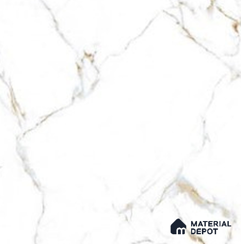 Marble Look Wall & Floor Tile TL 07745 Opal Satuario Classic 2 ft x 2 ft Vitrified Matte Finish Tile - 9 mm | Suitable for Outdoor Parking, Terrace, Balcony