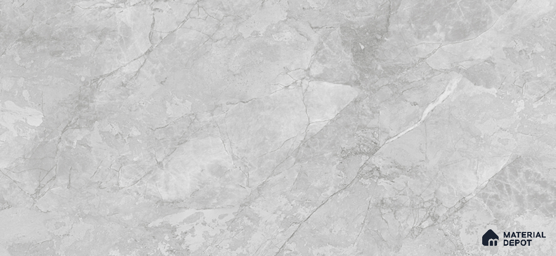 Marble Look Floor & Wall Tile TL 07726 B Eliza Grey 4 ft x 2 ft Vitrified Glossy Finish Tile - 9 mm |  Random 4 | Suitable for Living Room, Bedroom, Bathroom & Kitchen