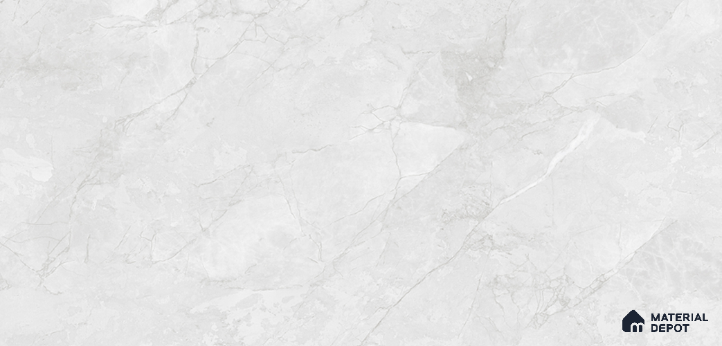 Marble Look Floor & Wall Tile TL 07726 Eliza Bianco 4 ft x 2 ft Vitrified Glossy Finish Tile - 9 mm |  Random 4 | Suitable for Living Room, Bedroom, Bathroom & Kitchen