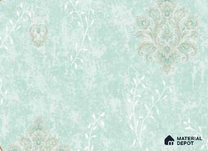 210328 | 10 Meter x 21 Inches Damask Look Wallpaper - 57.41 Sq. Ft. | Minimum 15% wastage during installation