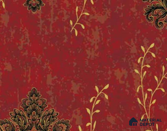 210330 | 10 Meter x 21 Inches Damask Look Wallpaper - 57.41 Sq. Ft. | Minimum 15% wastage during installation
