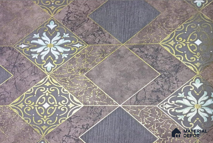 AMFL22612 | 10 Meter x 21 Inches Geometric Look Wallpaper - 57.41 Sq. Ft. | Minimum 15% wastage during installation